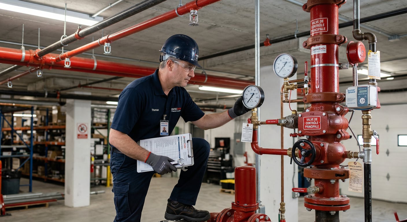 Maintenance des systèmes de sprinklers et des systèmes d’extinction automatiques